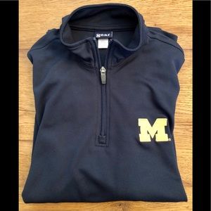 University of Michigan half zip pullover